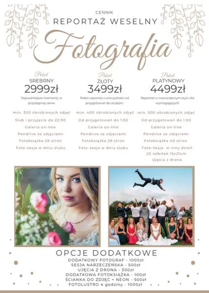 Koszty usług fotografa