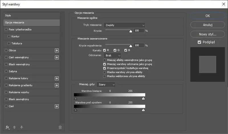 Photoshop warstwy